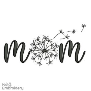 Mom Embroidery Design