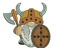 Viking Gnome Embroidery Design
