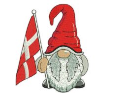 Denmark Gnome Embroidery Design