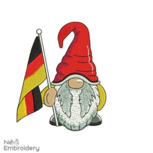 German Gnome Embroidery Design