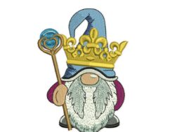 King Gnome Embroidery Design
