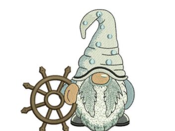 Sailor Gnome Embroidery Design
