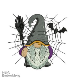 Halloween Gnome Embroidery Design