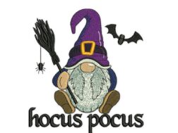 Hocus Pocus Gnome Embroidery Design