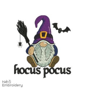 Hocus Pocus Gnome Embroidery Design