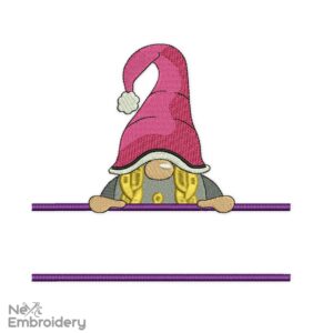Split Girl Gnome Embroidery Designs