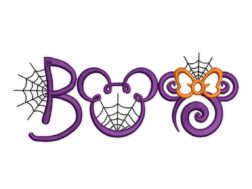 Halloween BOO Embroidery Design