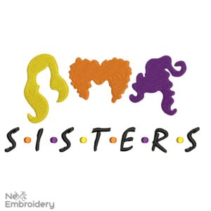 Sanderson Sisters Embroidery Design