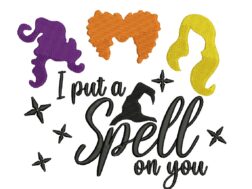 I put a Spell on You Embroidery Design