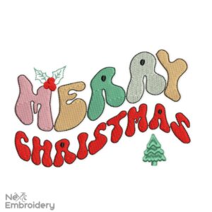 Merry Christmas Embroidery Designs