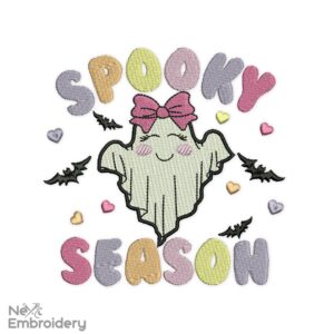 Spooky Season Embroidery Design