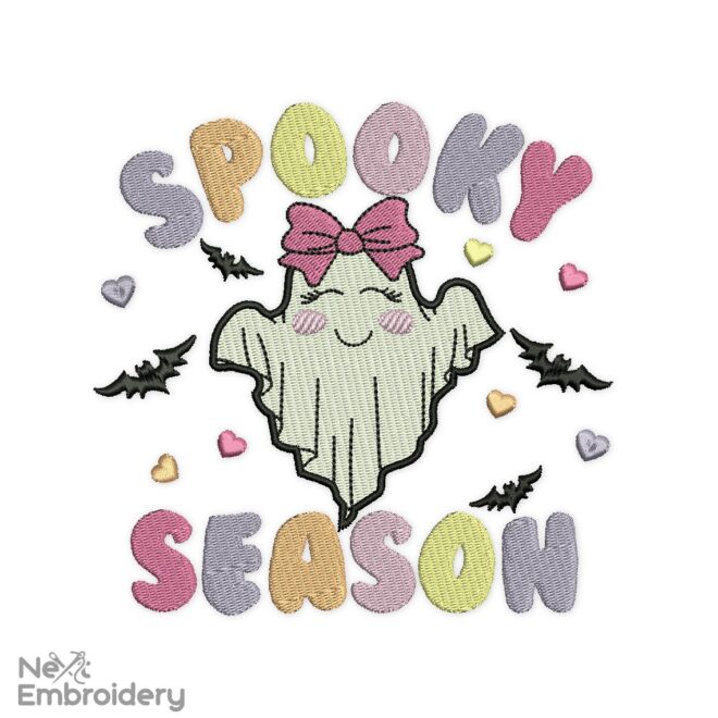 Spooky Season Embroidery Design