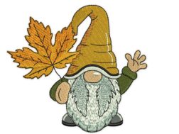 Autumn Gnome Embroidery Design