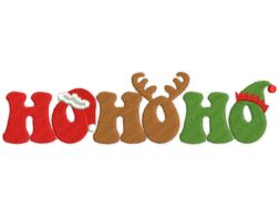 Christmas HoHoHo Embroidery Design