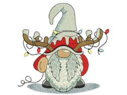 Christmas Gnome Embroidery Design