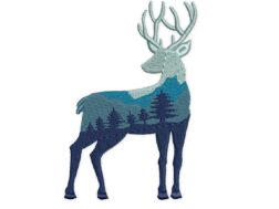 Christmas Deer Embroidery Design