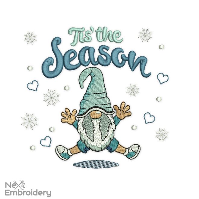 Tis' The Season Embroidery Design