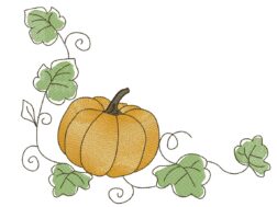 Pumpkin Embroidery Design