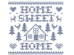 Home Sweet Home Embroidery Design