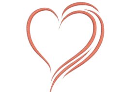 Small heart embroidery design
