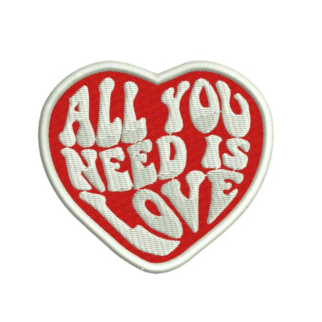 All You Need Is Love Embroidery Designs, Valentines day Embroidery Design