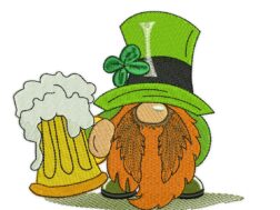 Beer Gnome Patrick's Day Embroidery Designs