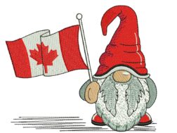 Canada Gnome Embroidery Design