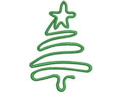 Christmas Tree Embroidery Design