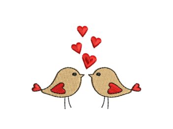 Couple in Love Embroidery Designs, Valentines day Embroidery Design