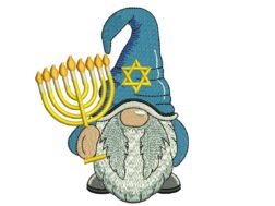 Hanukkah Gnome Embroidery Design