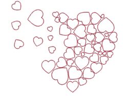 Hearts Embroidery Designs