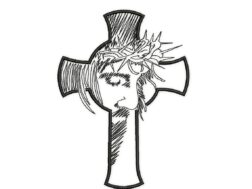 Jesus on the Cross Embroidery Design