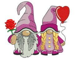 Love Gnomes Embroidery Designs