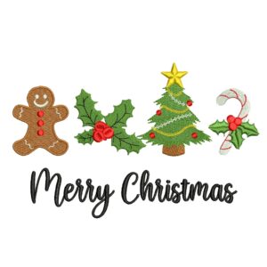 Merry Christmas Embroidery Designs, Christmas Ornaments Embroidery Designs
