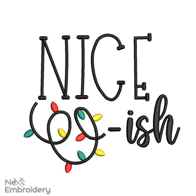 Nice-ish Embroidery Designs, Christmas Embroidery Design