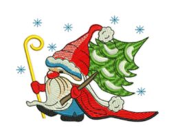Santa Embroidery Design