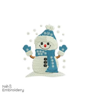 Snowman Machine Embroidery Design, Holiday Embroidery Design, Christmas decor Embroidery Design