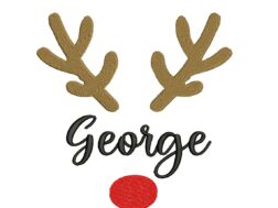 Split Deer Embroidery Design