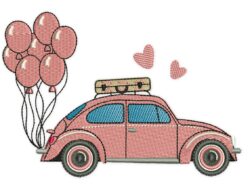Valentines Car Embroidery Designs
