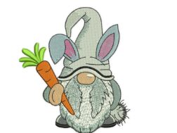 Bunny Gnome Embroidery Design