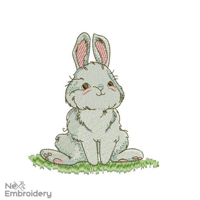Cute Bunny Embroidery Designs, Easter Embroidery Designs