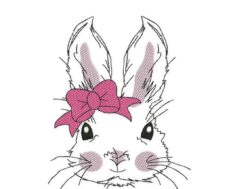 Cute Easter Bunny Embroidery Designs