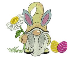 Easter Gnome Embroidery Design