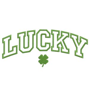 Lucky Embroidery Designs, St Patricks day Embroidery Design, Shamrock Machine Embroidery