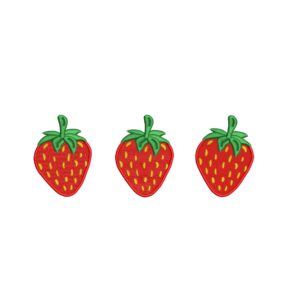 Valentines Strawberries Embroidery Designs, Valentines day Embroidery Design