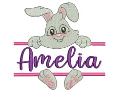 Easter Bunny Embroidery Design