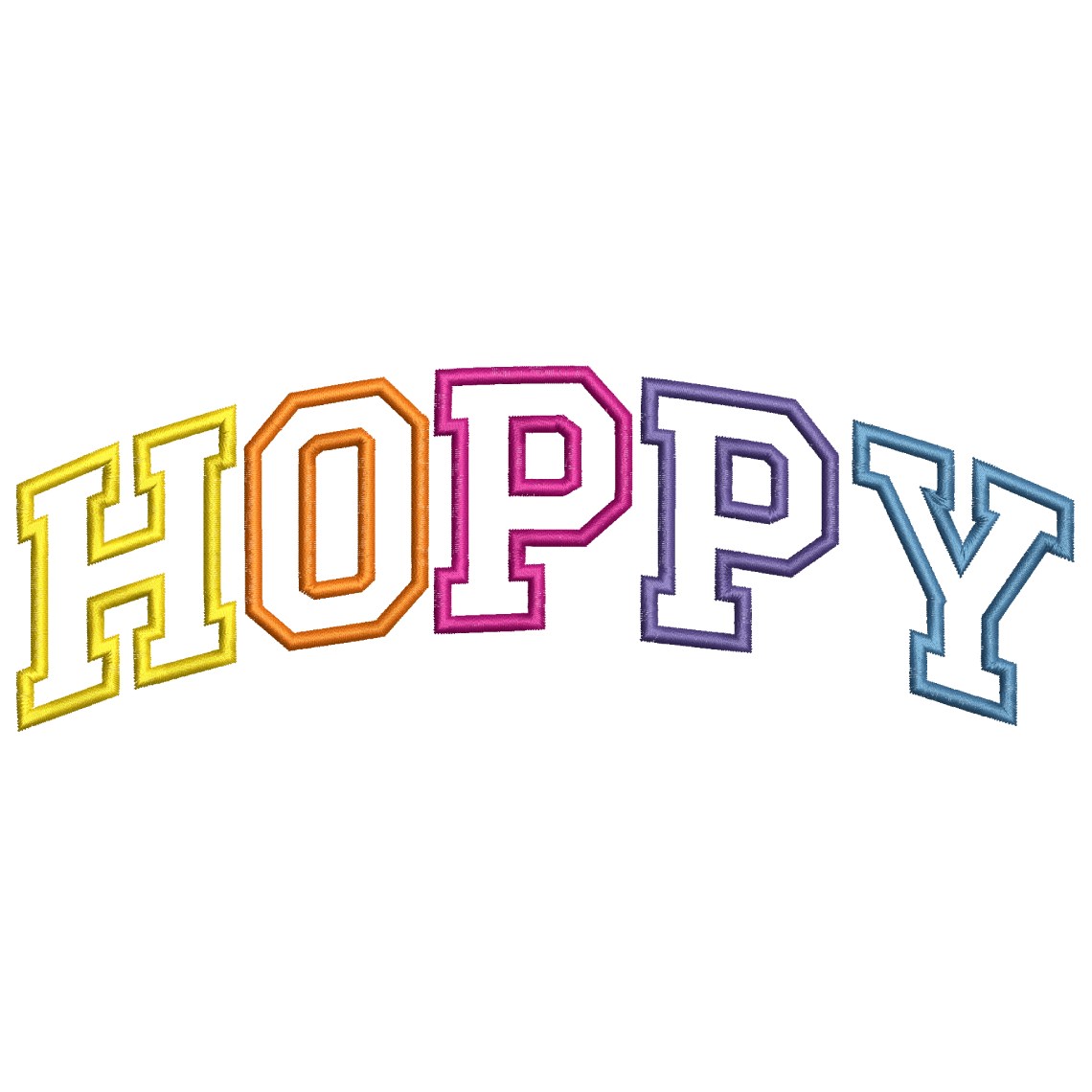 Hoppy Embroidery Designs, Easter Embroidery Design, Happy Easter Machine Embroidery File