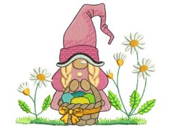 Gnome Easter Embroidery Design