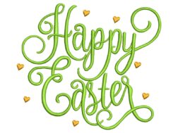 Happy Easter Embroidery Design