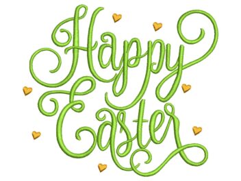 Happy Easter Embroidery Design, Holiday Embroidery Designs